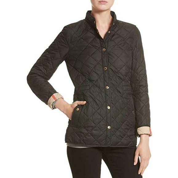 New Burberry Pensham Check Cuffs Quilted jacket    - Picture 2 of 7